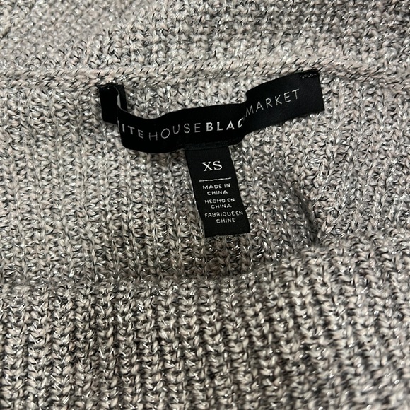 White House Black Market Women’s Ombré Sparkle Cowl Neck Sweater - Picture 4 of 6